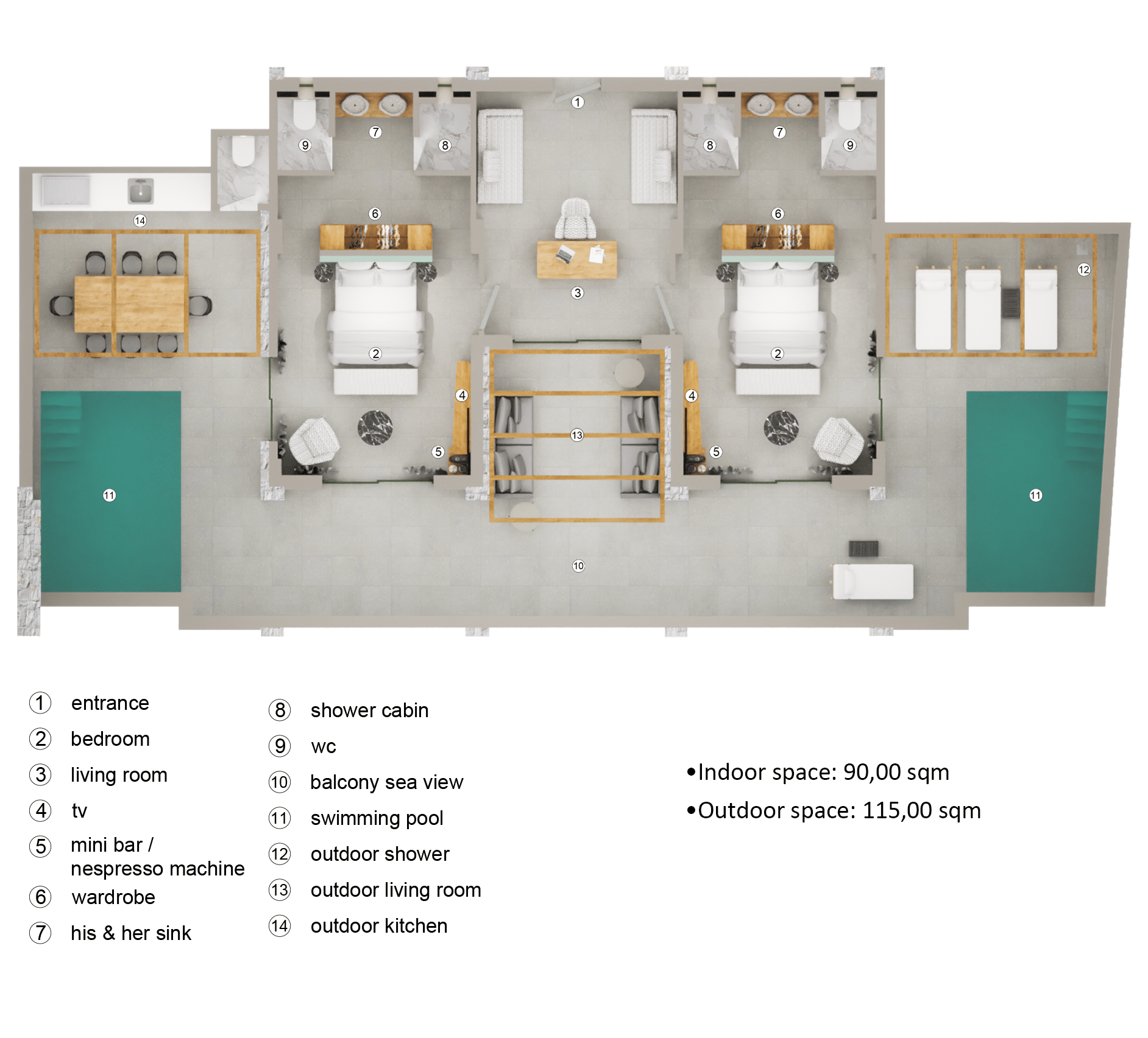 Grand Suite Floor Plan