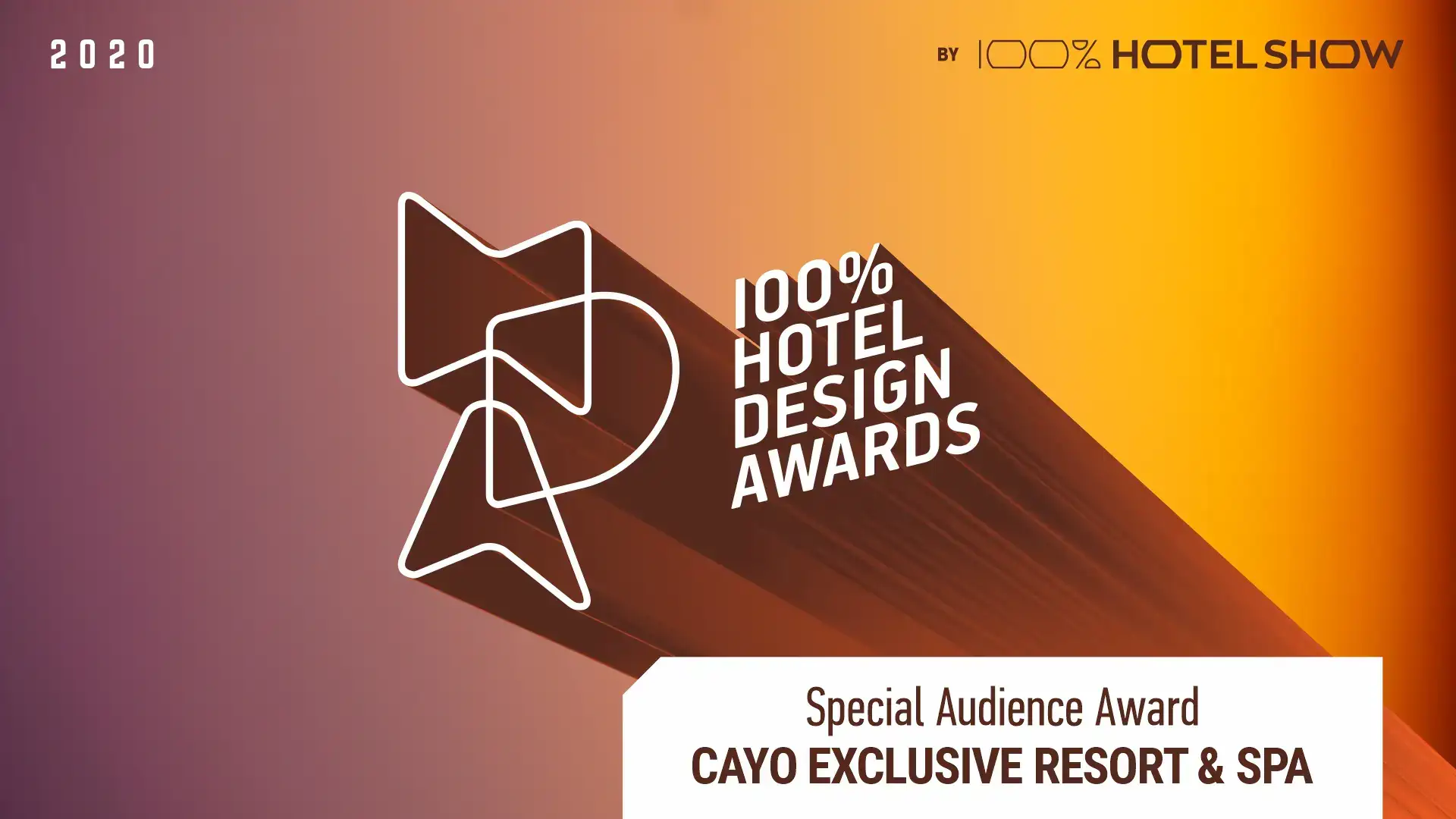 Cayo Exclusive Resort & Spa is the recipient of the prestigious 2020 Greek Hotel Design, Audience Award.