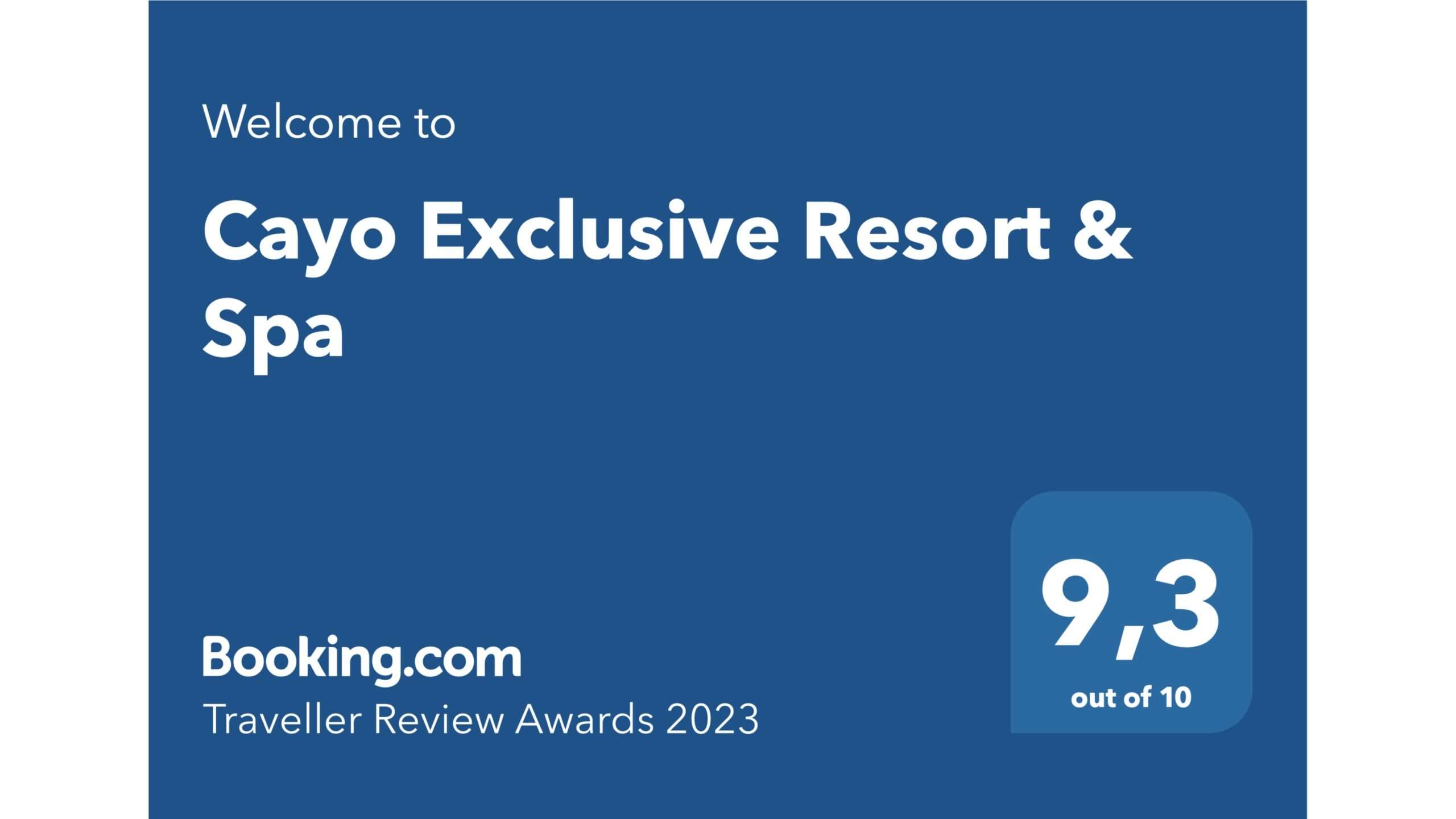 Booking.com Traveler Review Award 2023.